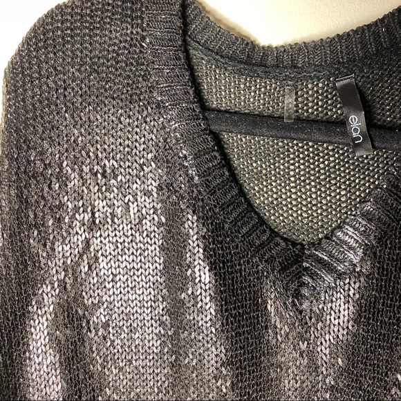 Oversized Metallic Knit Sweater - Picture 2 of 3